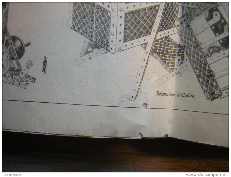 LIVRET FORMAT : 31 X 19 CM 17 PAGES   MECCANO  INSTRUCTIONS  POUR L'EMPLOI DE LA BOITE N° 3 A