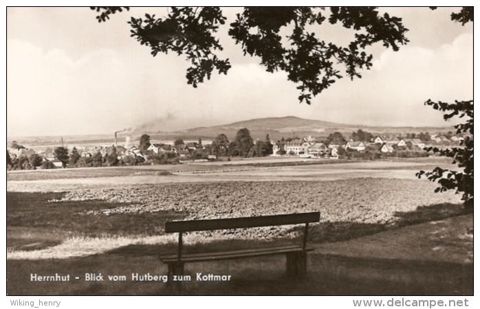 Herrnhut - S/w Blick Vom Hutberg Zum Kottmar - Herrnhut