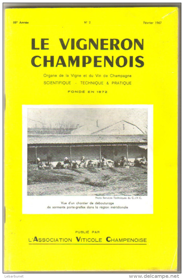 Revue Ancienne 1967 Le Vigneron Champenois 4 Numéros 2-3-4-11 - Jardinage