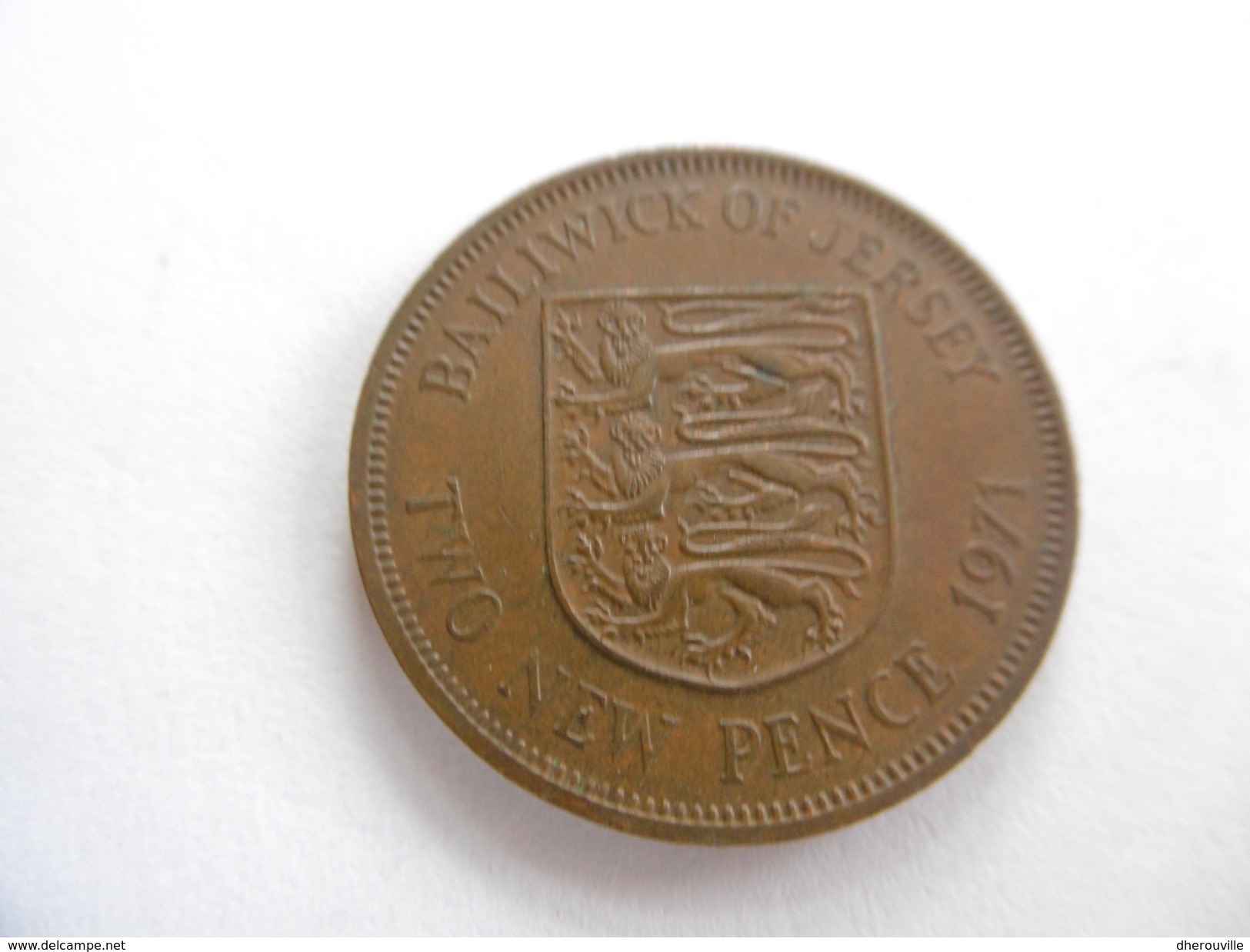 2 NEW PENCE, JERSEY, Année 1971 - Kanaaleilanden