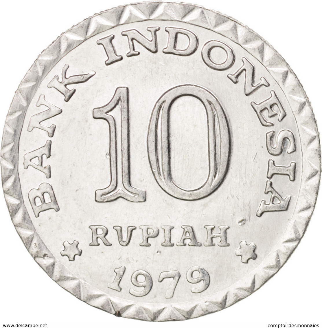 Monnaie, Indonésie, 10 Rupiah, 1979, SUP, Aluminium, KM:44 - Indonesië