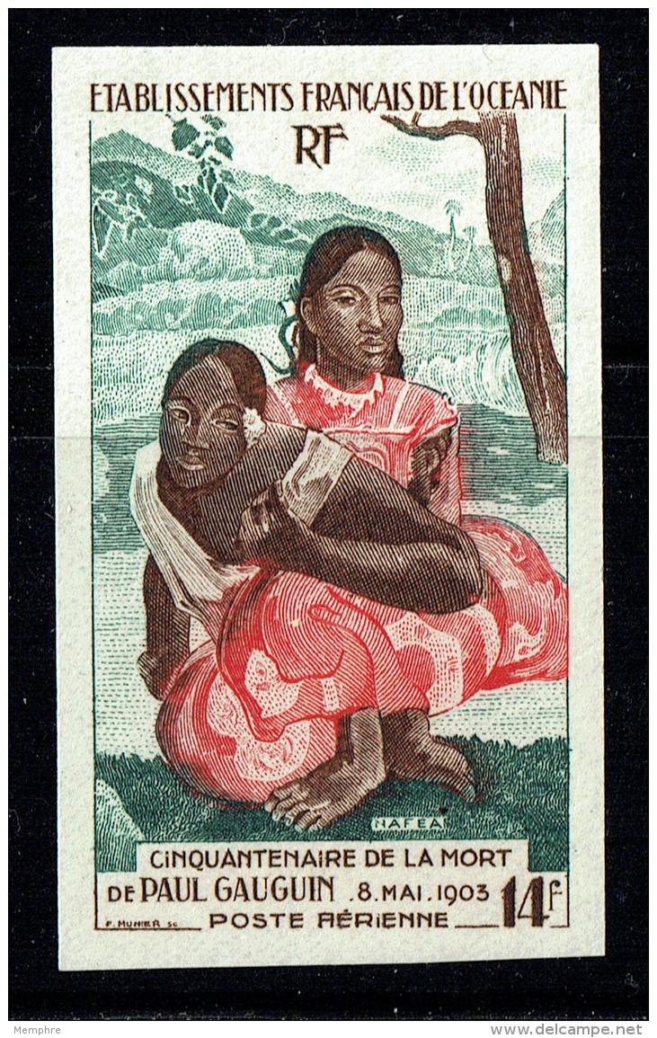 Océanie Poste Aérienne Gauguin  No 30  Non Dentelé  Charnière Légère - Luftpost