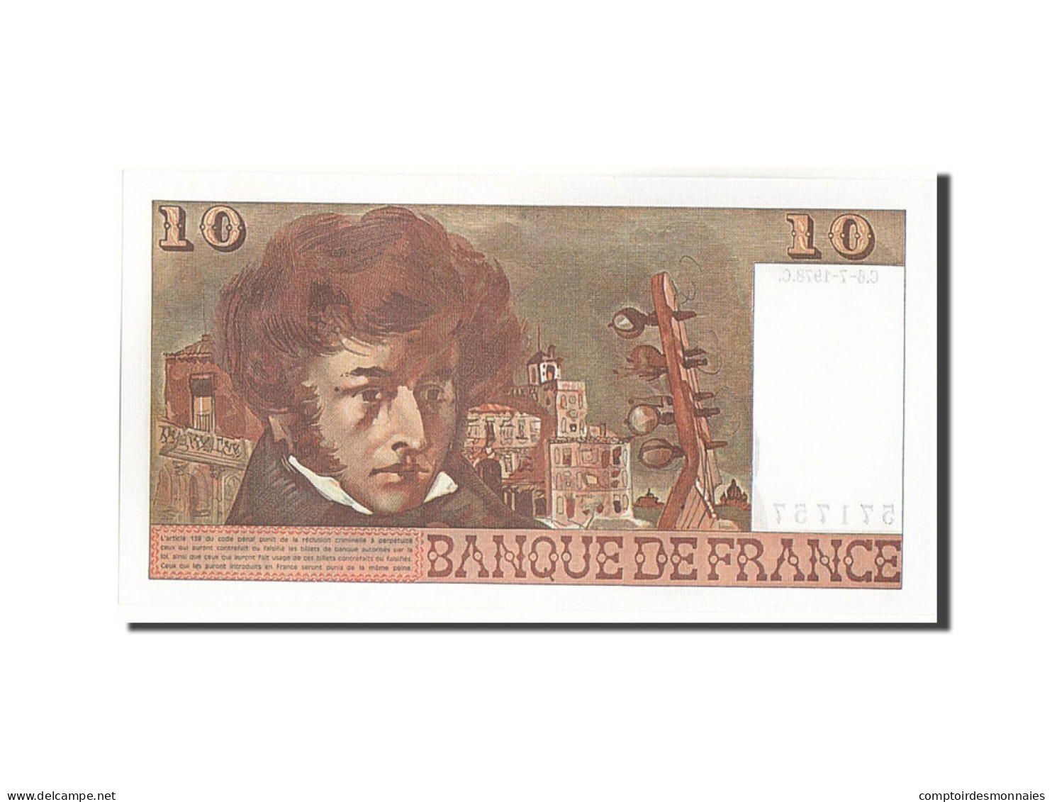 Billet, France, 10 Francs, 10 F 1972-1978 ''Berlioz'', 1978, 1978-07-06, SPL+ - 10 F 1972-1978 ''Berlioz''