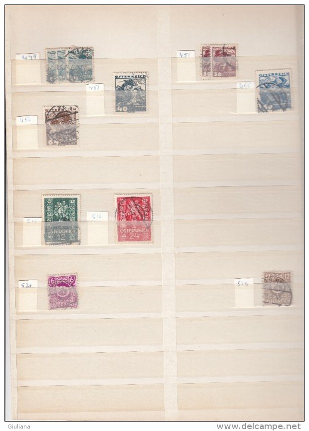 Austria - Stockpage Stamps Used - Verzamelingen