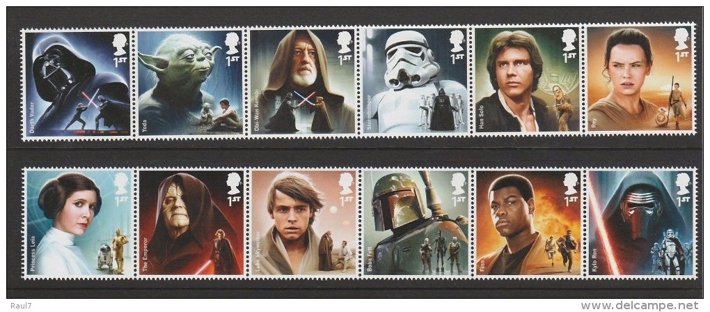 GRAND-BRETAGNE 2015 - Personnages De Star Wars - 12 Val Neufs// Mnh - Nuovi