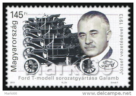 Hungary - 2013 - Centenary Of Ford T Model - Mint Stamp - Ongebruikt