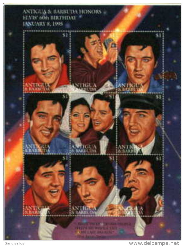 ANTIGUA BARBUDA SHEET ELVIS PRESLEY - Elvis Presley