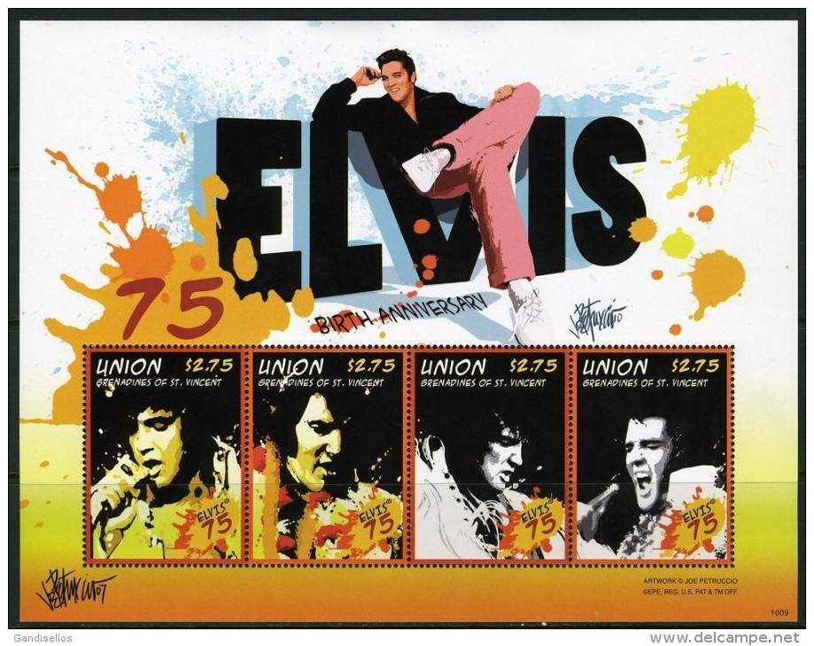 UNION GRENADINES ST. VINCENT SHEET ELVIS PRESLEY - Elvis Presley