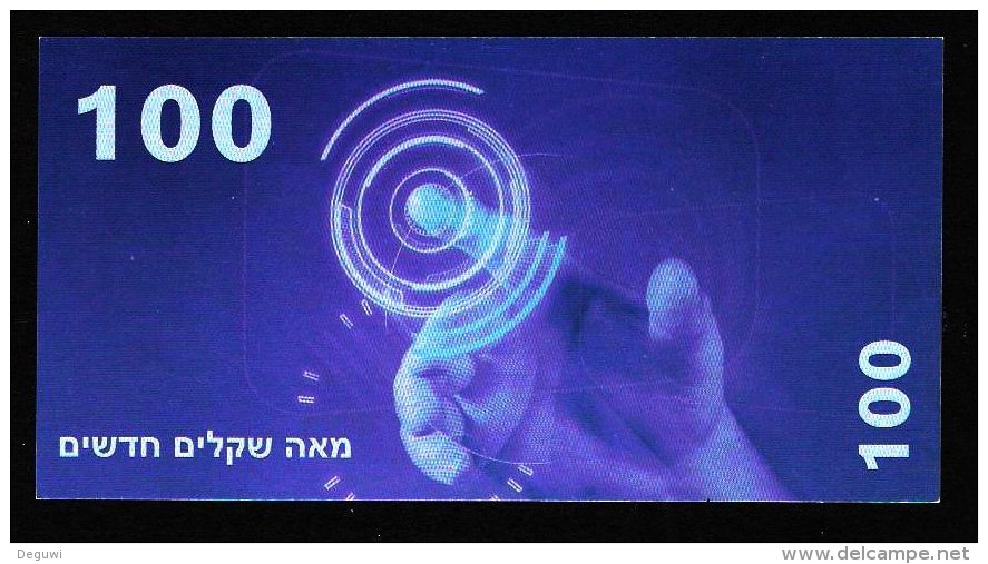 Test note "LEUMI-Bank, Israel", 100 Shekel, Testnote, beids. Druck, RRRR, UNC, 138 x 71 mm