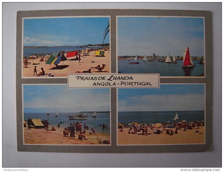 1 Cpa - Angola - Praias De Luanda (2 Scans) - Angola