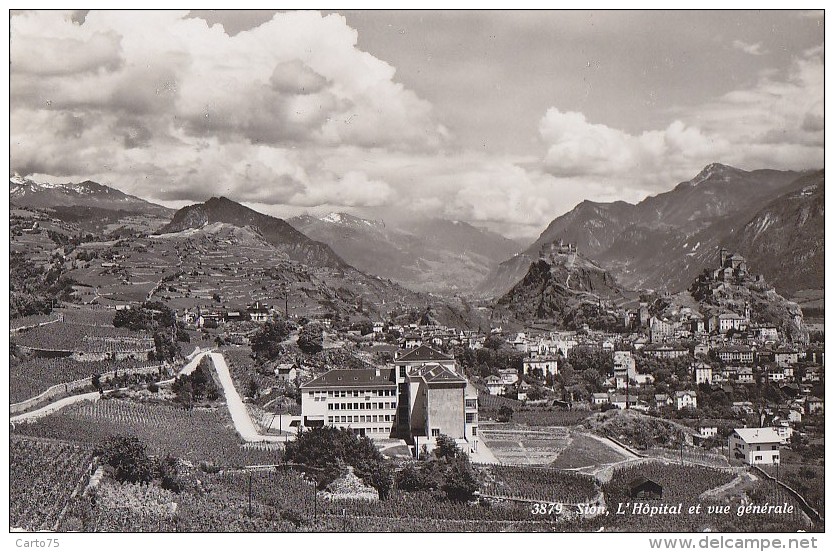 Suisse -  Sion -  Vue Générale Et Hôpital - Sion