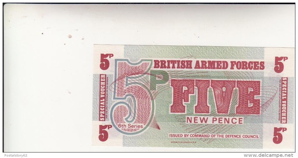 British Armed Forces 5 Five Pence. Eccellente Conservazione - British Armed Forces & Special Vouchers