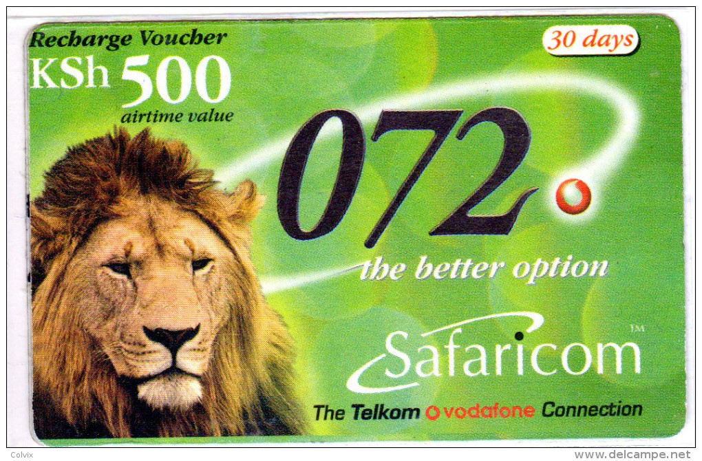 KENYA Prepayé SAFARICOM LION 31/03/2003 - Kenya