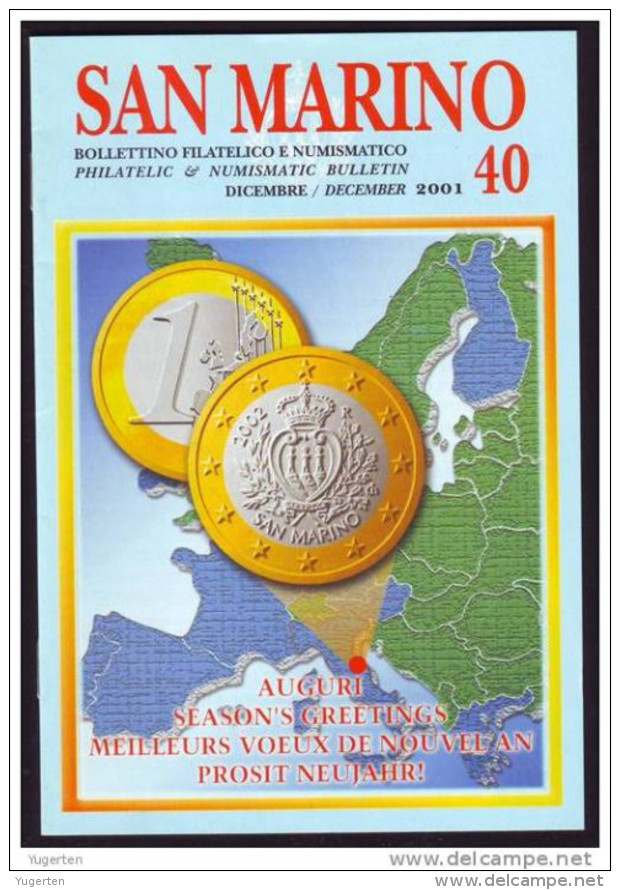 SAN MARINO - SANT MARIN - Philatelic Bulletin - Salt Lake City Olympic Winter Games 2002 - JO - 2 Scans - Winter 2002: Salt Lake City