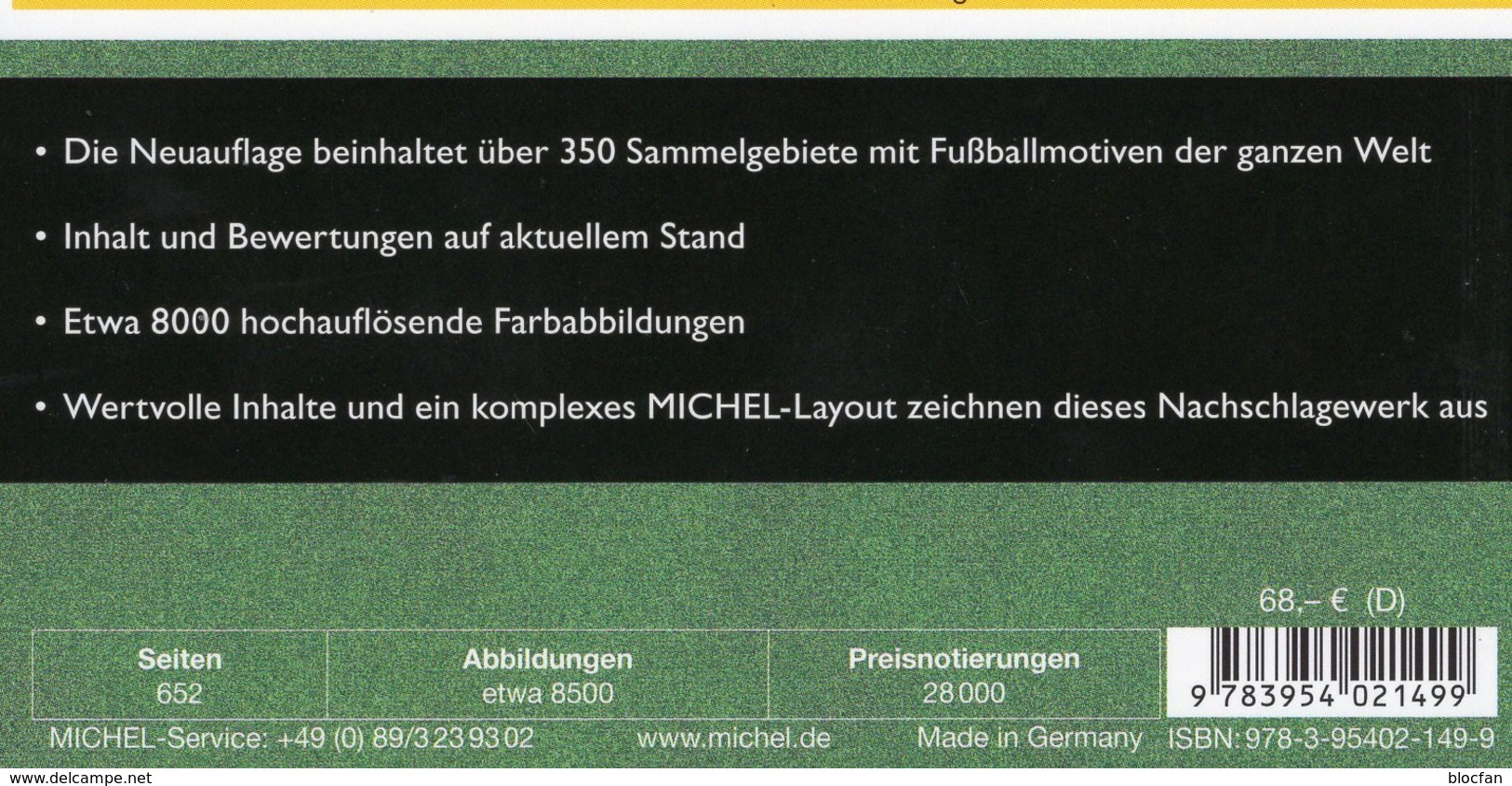 Fußball Catalogue MICHEL 2016 New 68€ Zur EM/Championat Fußballmarken Ganze Welt Topics Soccer Stamps Of The World - Sapere