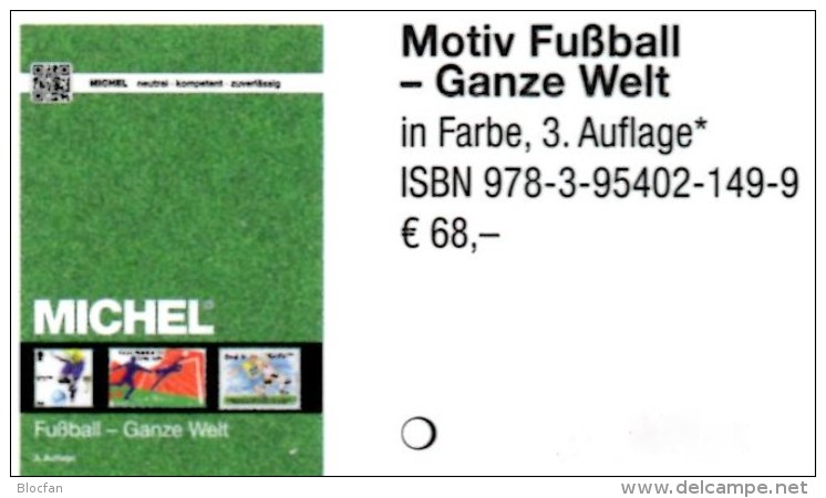Fußball Catalogue MICHEL 2016 New 68€ Zur EM/Championat Fußballmarken Ganze Welt Topics Soccer Stamps Of The World - Sapere
