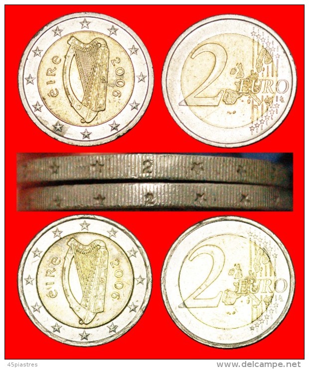 * TWO INTERESTING RIM VARIETIES: IRELAND ★ 2 EURO 2006! LOW START ★ NO RESERVE! - Irlande