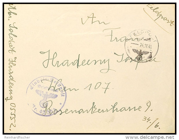 1941, Alderney: Feldpostbrief Mit Normstempel "e 24.11.41" Und Briefstempel Und Absendervermerk Mit Feldpost-Nummer... - Autres & Non Classés