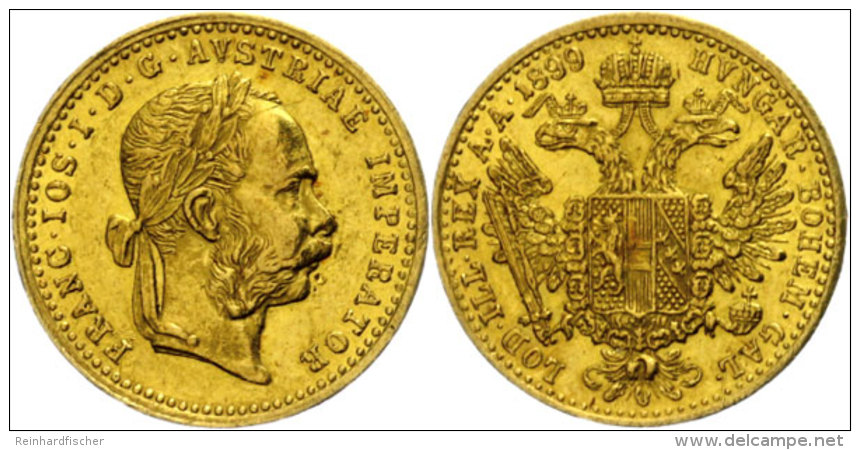 1 Dukat Gold, 1899, Franz Joseph, Fr. 401, Ss  Ss1 Ducat Gold, 1899, Francis Joseph, Fr. 401, Very Fine  Ss - Autriche