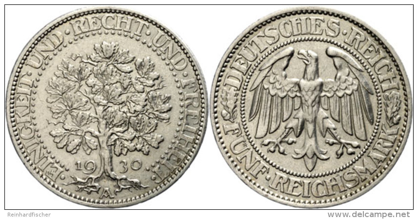 5 Reichsmark, 1830, A, Eichbaum, Ss-vz., Katalog: J. 331 Ss-vz5 Reichmark, 1830, A, Oak Tree, Very Fine To... - Autres & Non Classés