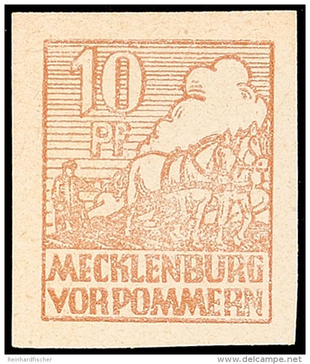 10 Pf Mattsiena Tadellos Postfrisch, Gepr. Kramp BPP, Mi. 80.-, Katalog: 35xb **10 Pf Mattsiena In Perfect... - Autres & Non Classés