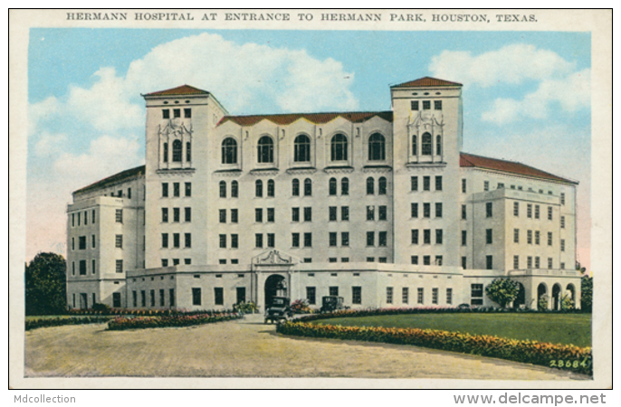 US HOUSTON / Hermaan Hospital At Entrance To Hermann Park / CARTE COULEUR - Houston