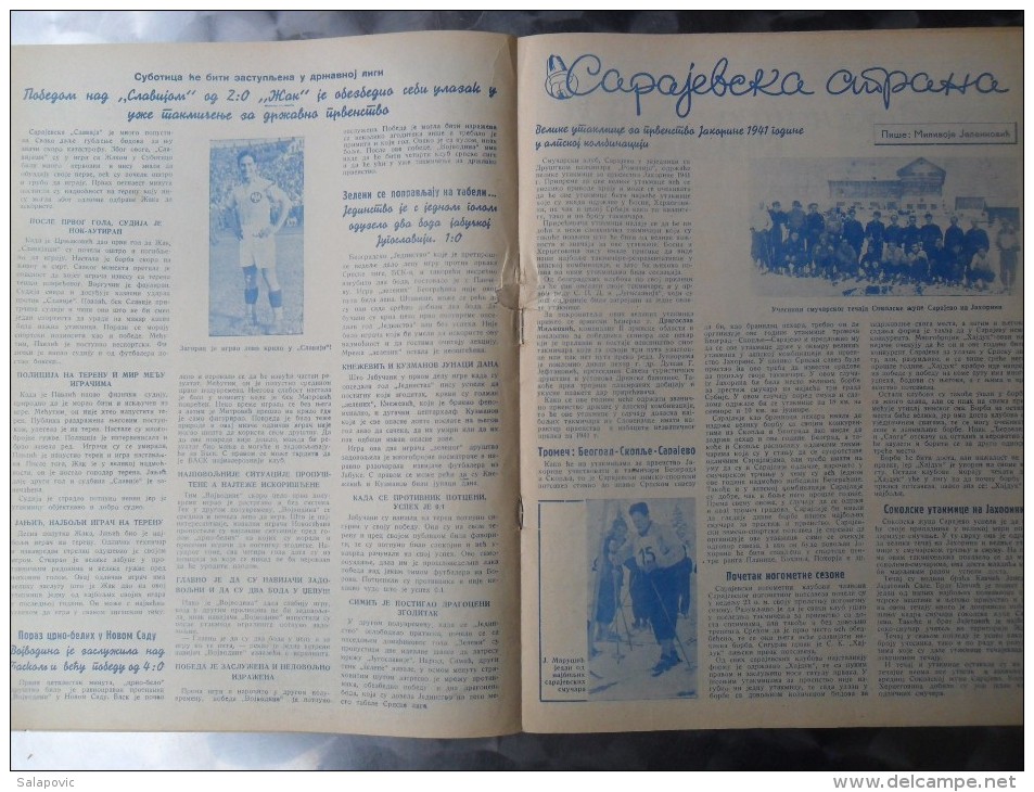SPORTSKA REVIJA  BR. 50, 1941, KRALJEVINA JUGOSLAVIJA, NOGOMET, FOOTBALL - Libri