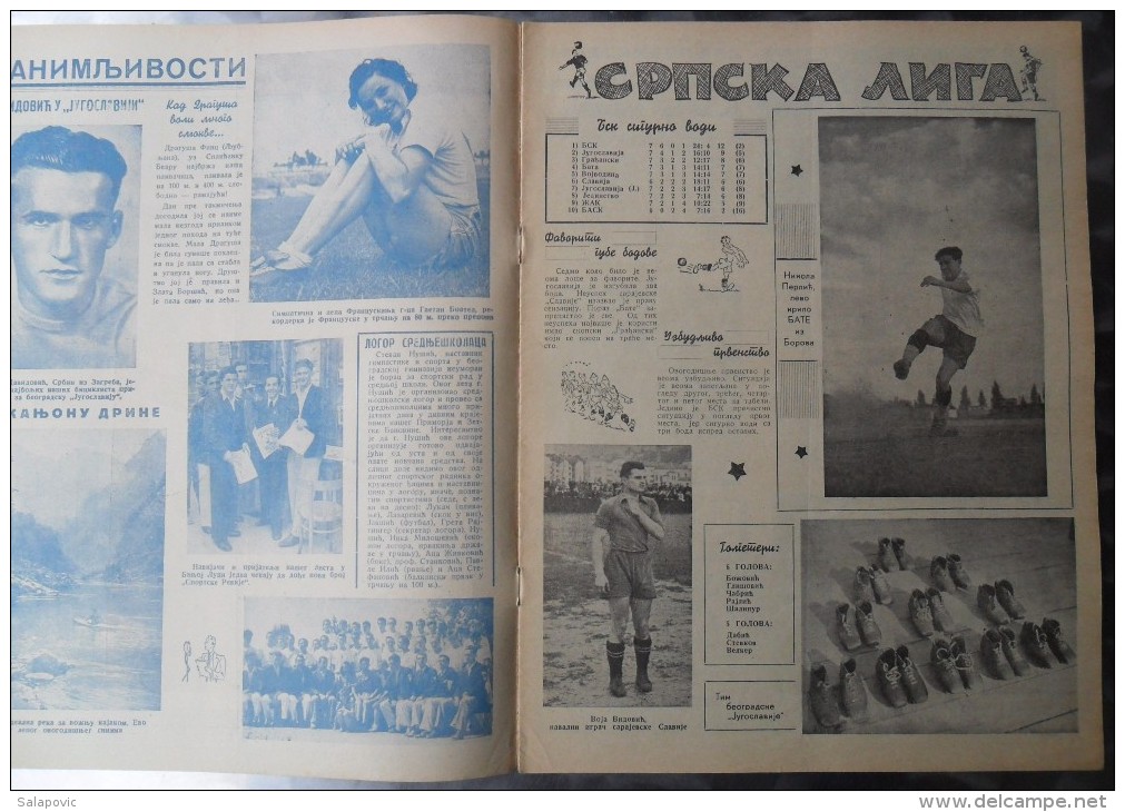 SPORTSKA REVIJA  BR. 32, 1940  KRALJEVINA JUGOSLAVIJA, NOGOMET, FOOTBALL - Livres