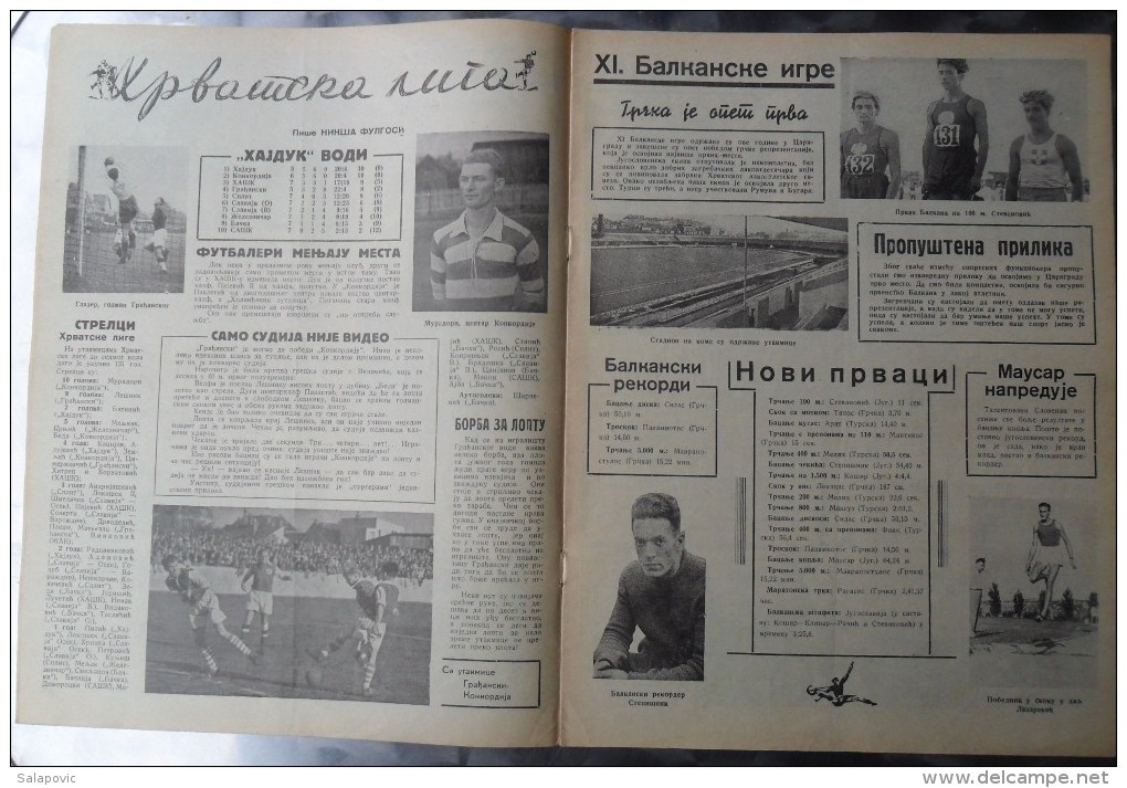 SPORTSKA REVIJA  BR. 32, 1940  KRALJEVINA JUGOSLAVIJA, NOGOMET, FOOTBALL - Books