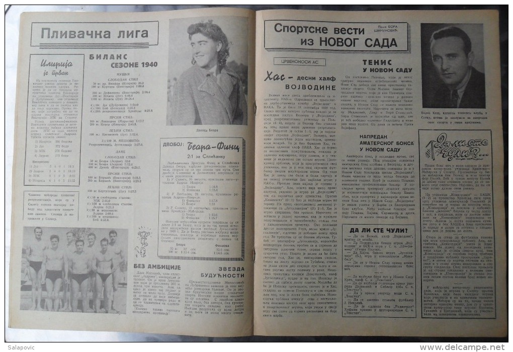 SPORTSKA REVIJA  BR. 32, 1940  KRALJEVINA JUGOSLAVIJA, NOGOMET, FOOTBALL - Libri