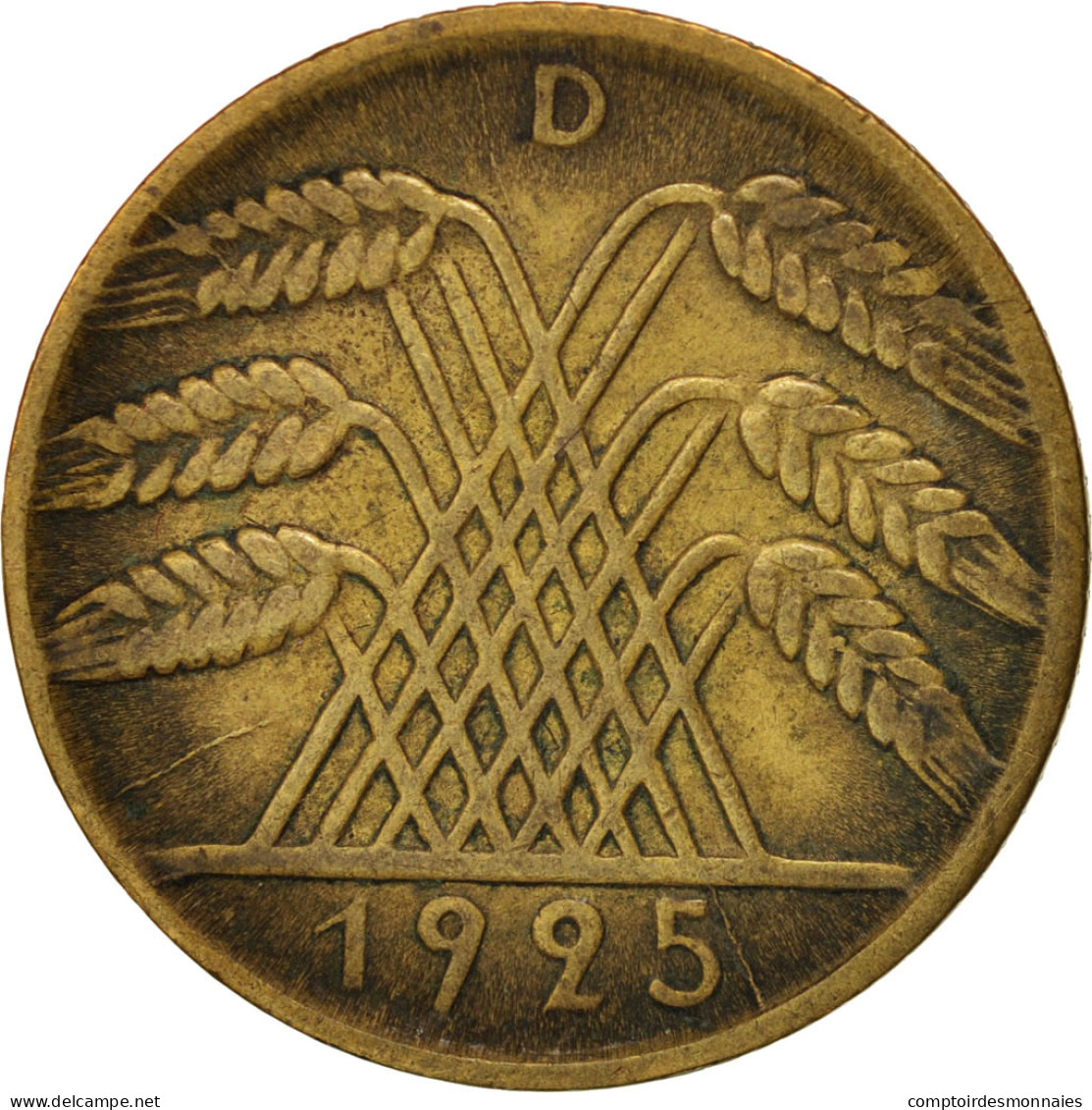 Monnaie, Allemagne, République De Weimar, 10 Reichspfennig, 1925, Munich, TTB - 10 Renten- & 10 Reichspfennig