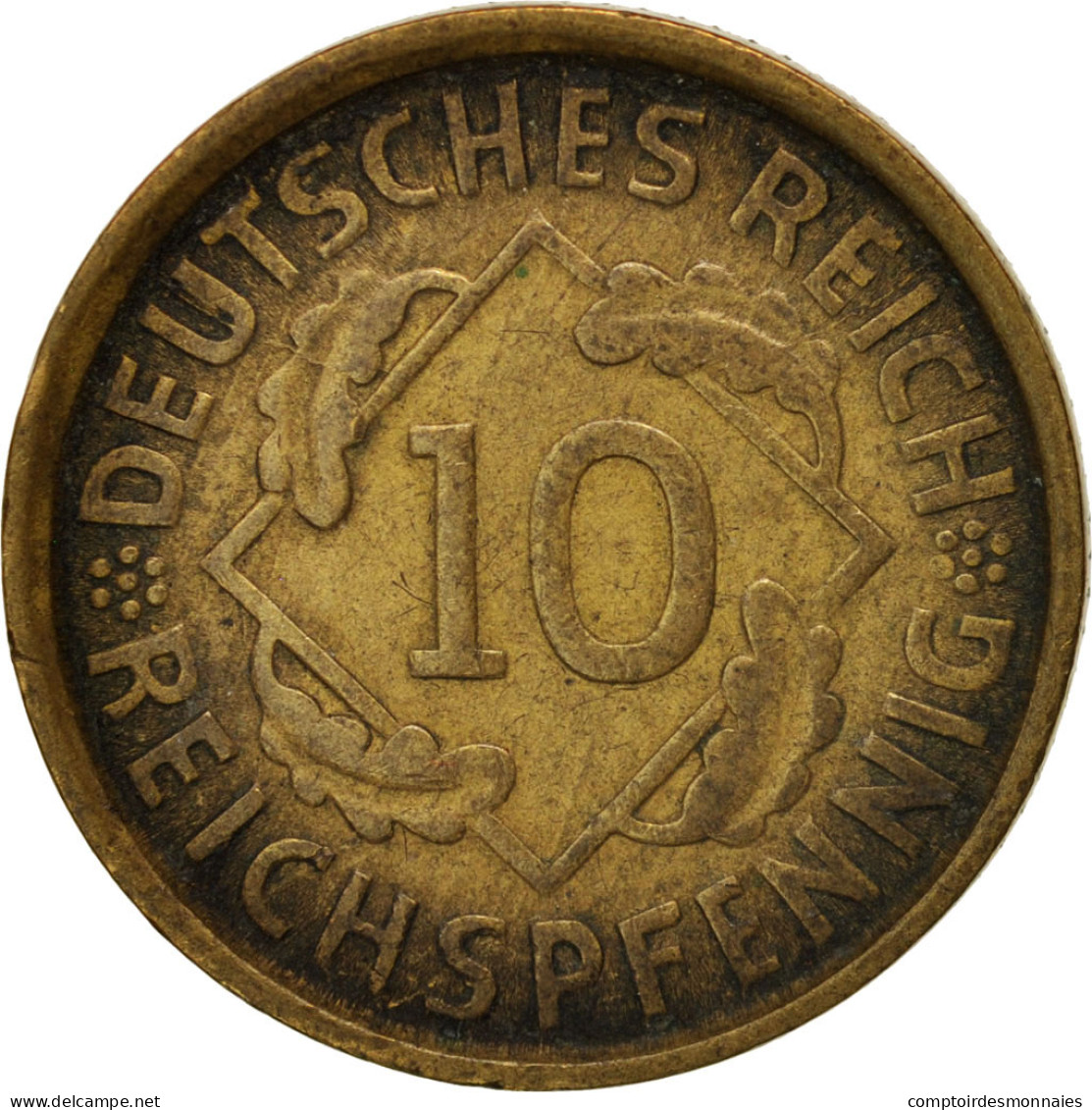 Monnaie, Allemagne, République De Weimar, 10 Reichspfennig, 1925, Munich, TTB - 10 Rentenpfennig & 10 Reichspfennig