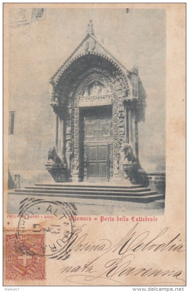 3-4605- Altamura - Porta Della Cattedrale -  F.p. Viaggiata 1901 - Altamura