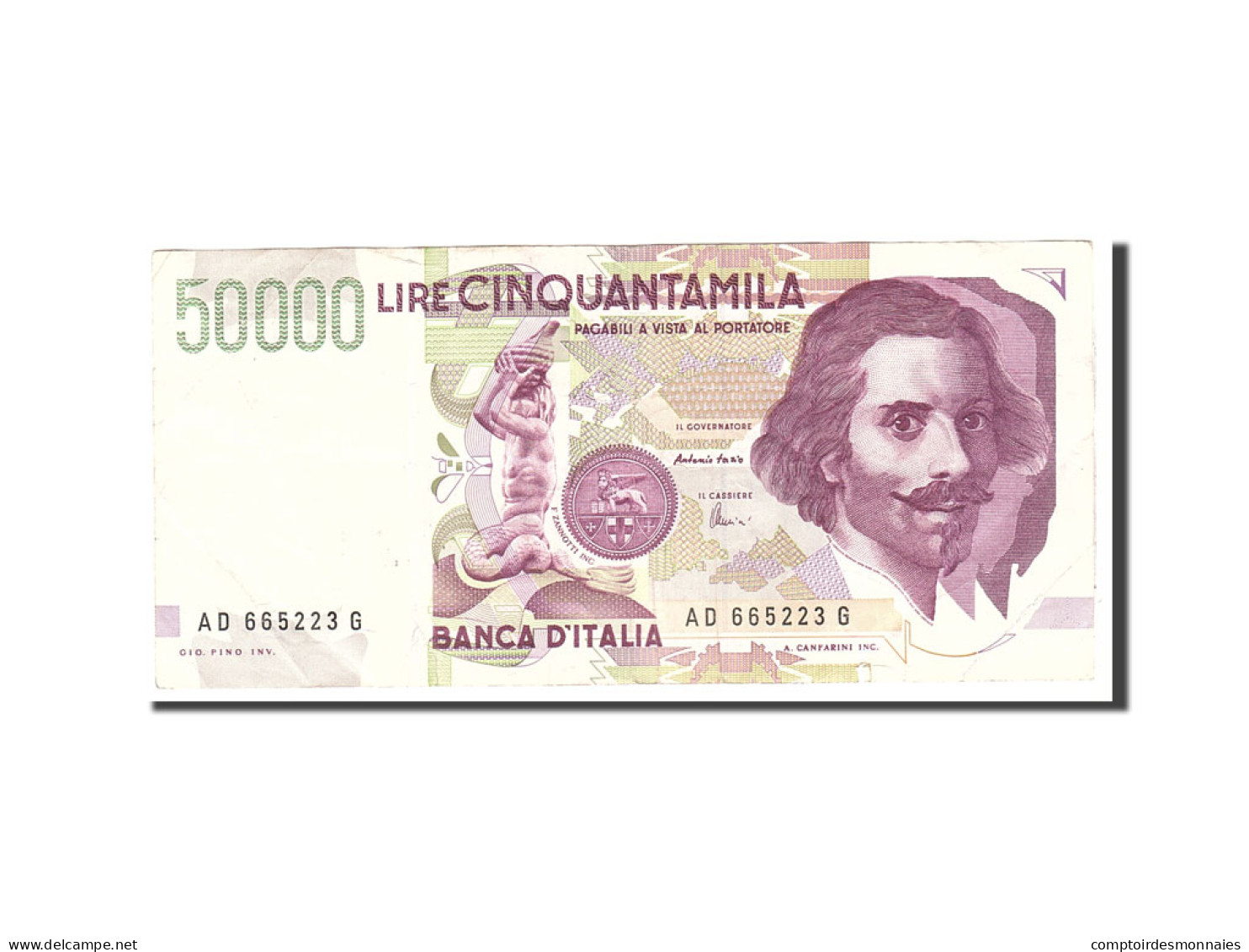 Billet, Italie, 50,000 Lire, 1992, 1992-05-27, KM:116c, TB - 50.000 Lire