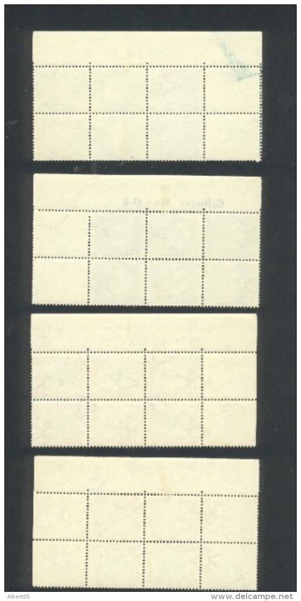 4 Blocs De 6 Des N° 16, 17 19 Et 20 Avec Indication Bord De Feuille - Neufs Sans Charnière - Blocs-feuillets