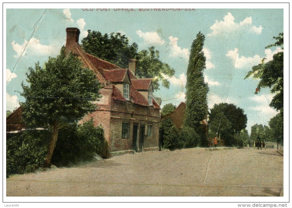 (918) Very Old Postcard - Carte Ancienne  - UK - South End On Sea Post Office - Southend, Westcliff & Leigh