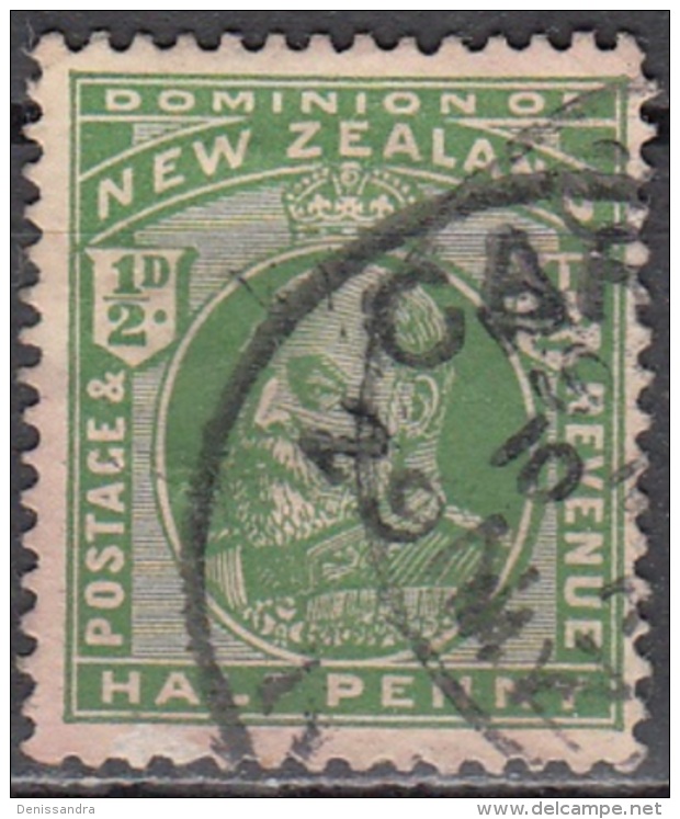 New Zealand 1909 Michel 122 O Cote (2005) 0.20 Euro Roi Edward VII Cachet Rond - Oblitérés