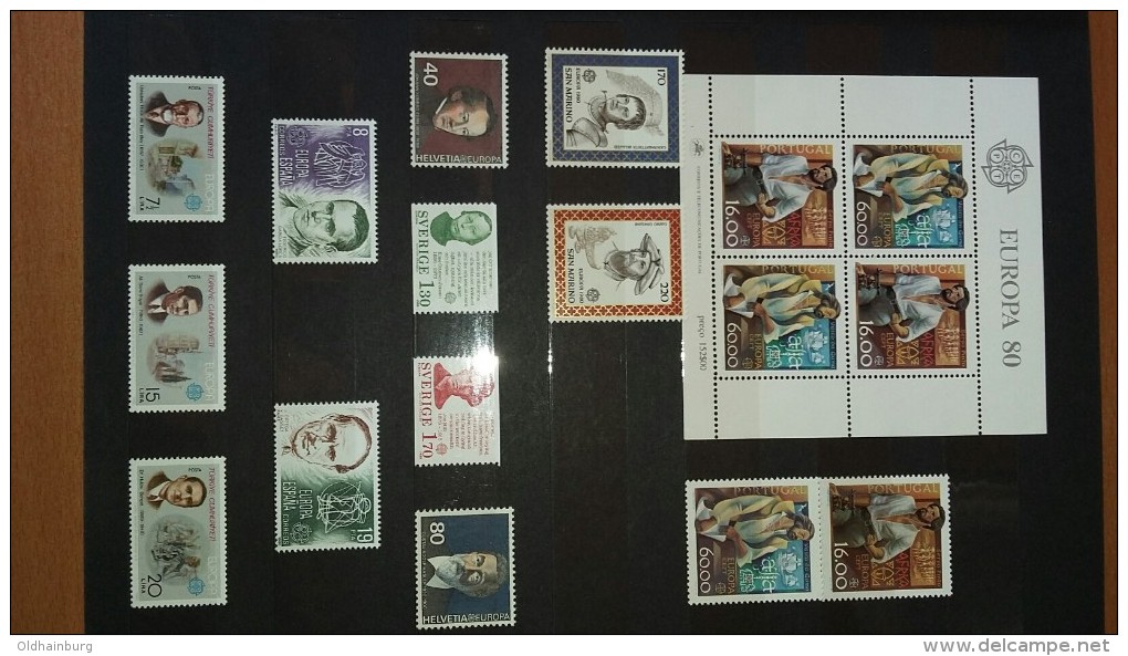 0210: Europa Cept- überkomplette Sammlung mit Blocks, Kleinbögen 1978- 1987 ** (40 Bilder !)