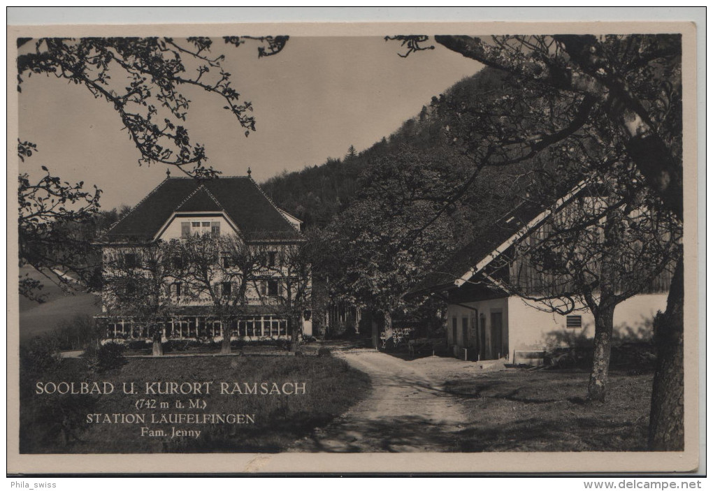 Läufelfingen - Soolbad U. Kurort Ramsach (742 M) Fam. Jenny - Läufelfingen