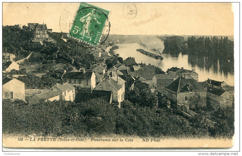 CPA 95 LA FRETTE PANORAMA SUR LA COTE 1915 - La Frette-sur-Seine