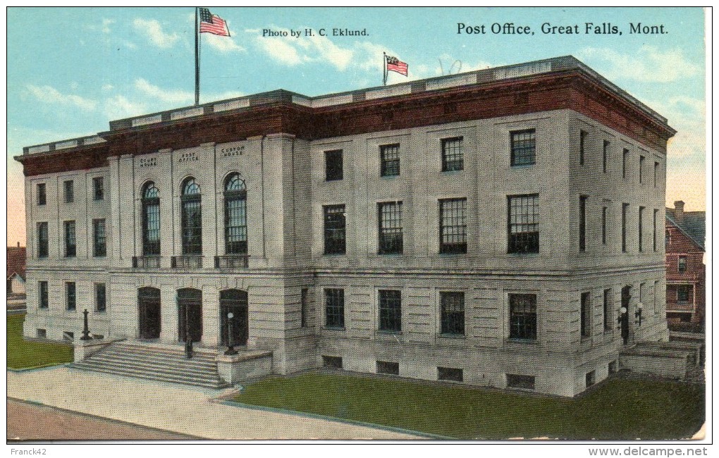 Etats Unis. Post Office, Great Falls - Great Falls