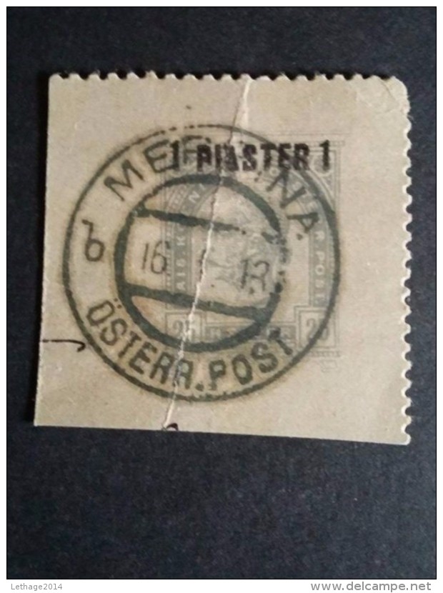 STAMPS AUSTRIA LEVANTE 1900 25 KRUZER OVERPRINT 1 PIASTRA OBLITERE MERSINA (TURCHIA) - Levante-Marken