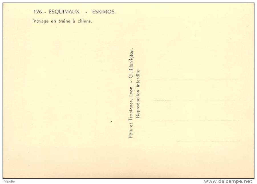 B16-1854 : ESQUIMAUX ESKIMOS   CHIENS DE TRAINEAU - Other & Unclassified