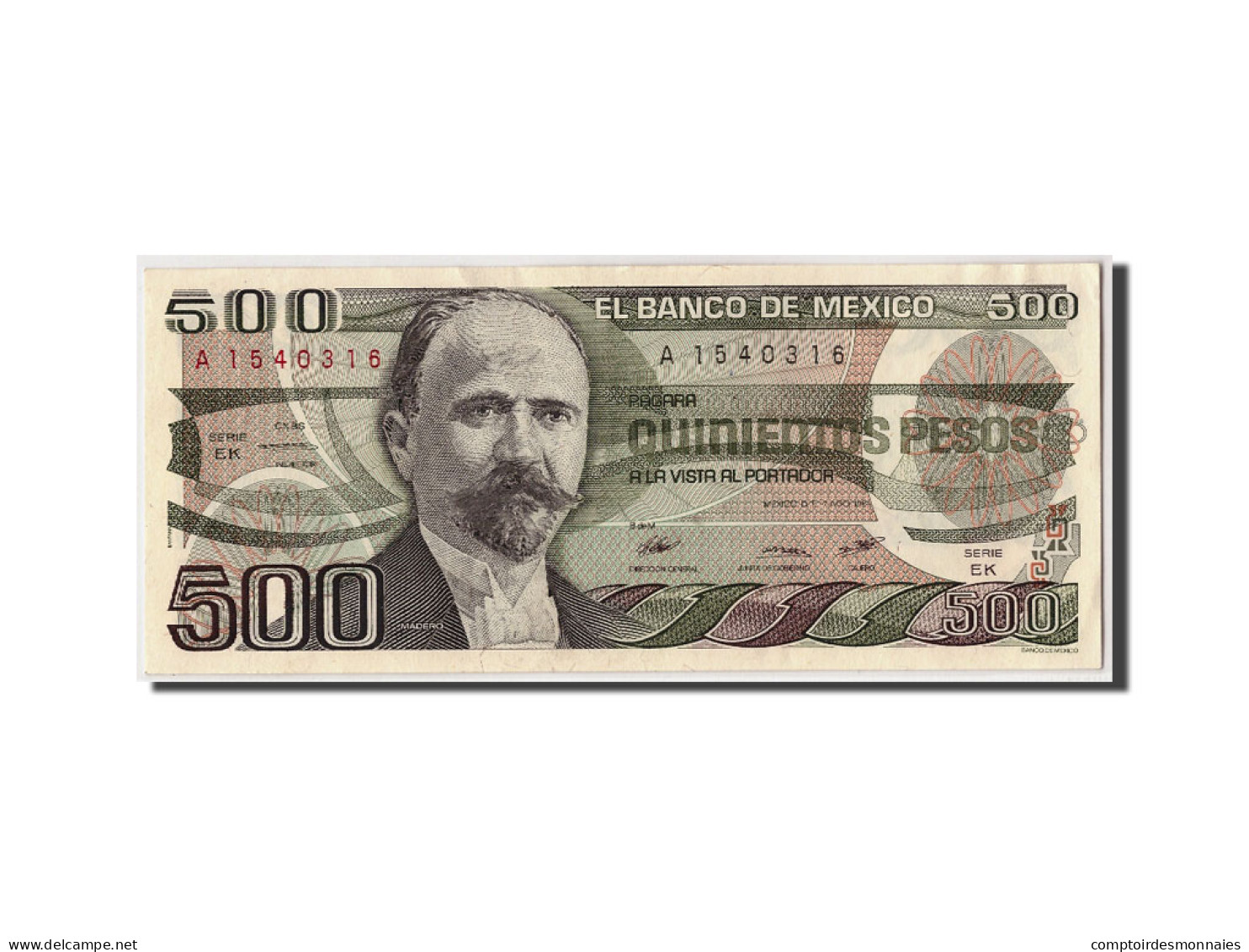 Billet, Mexique, 500 Pesos, 1984, 1984-08-07, KM:79b, NEUF - Mexique