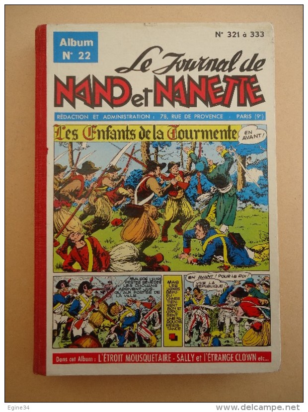 Album No 22 - Le Journal De Nano Et Nanette  -1963 - No 321 à 333 - Le Journal De Nano Et Nanette