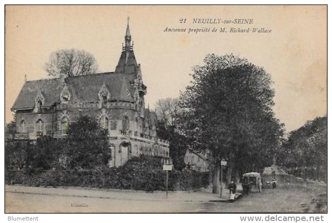 CPA Neuilly Sur Seine  Hauts De Seine écrite Richard Wallace - Neuilly Sur Seine