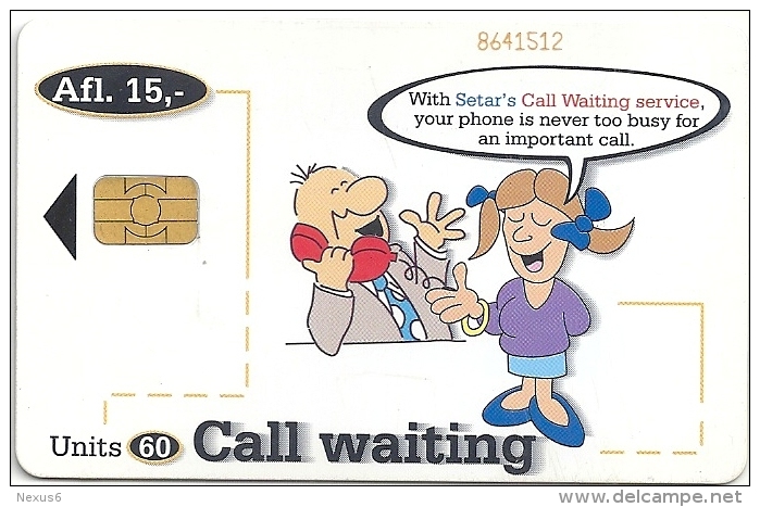 Aruba - Setar - Call Waiting - 60U, 06.1998, 80.000ex. Used - Aruba