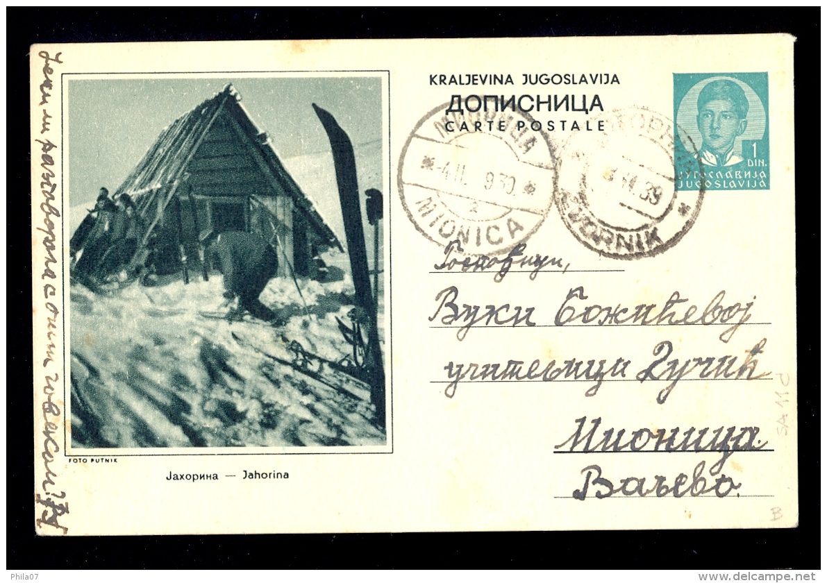 Illustrated Stationery - Image Jahorina / Stationery Circulated, 2 Scans - Altri & Non Classificati