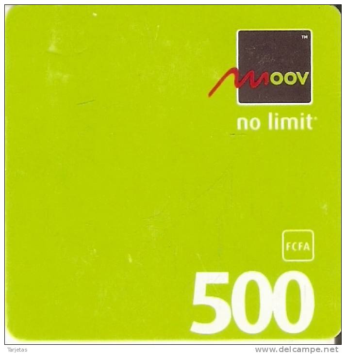 TARJETA DE BENIN DE 500 FCFA   MOOV - Benin