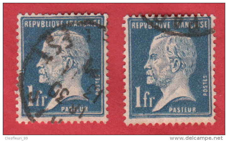 Pasteur, N° 179 Bleu : 2 Beaux Décalques Au Verso - Used Stamps